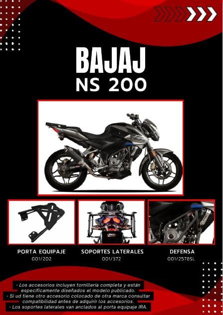 Portaequipaje para Bajaj NS 200
