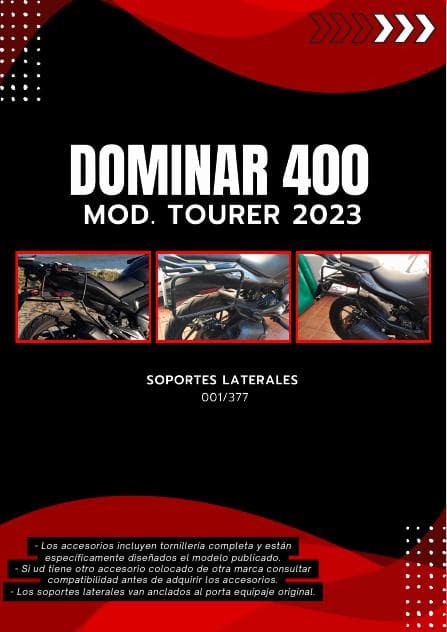 Soportes laterales para Bajaj Dominar 400 Tourer 2023