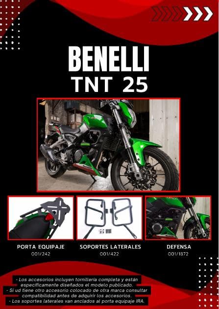 Portaequipaje para Benelli TNT 25
